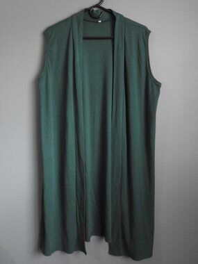 2/$15 Green Open Tight Knitted Vest - Large